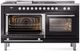 Ilve® Professional Plus II 60" Glossy Black Pro Style Dual Fuel Range-2