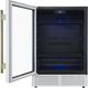 FORNO® Frescolino Series Alta Qualita 24" 4.8 Cu. Ft. Fingerprint Resistant White Beverage Center -3