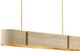 Currey & Company Tenby Abaca/Contemporary Gold Leaf Oval Chandelier-0