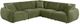 Coaster® Elysia 5-Piece Green Upholstered Modular Sectional-0
