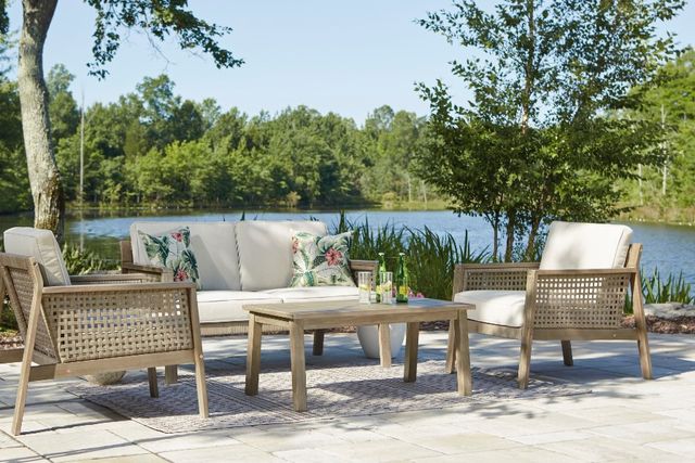 Signature Design by Ashley® Barn Cove 4-Piece Brown Outdoor Seating Set-4