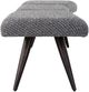 Uttermost® Bowtie Charcoal Accent Bench-4