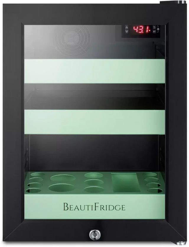 Summit® BeautiFridge 14" 0.9 Cu. Ft. Black Cosmetic Refrigerator