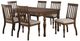 Steve Silver Co. Joanna 7-Piece Caramel/Oatmeal Dining Table Set-0