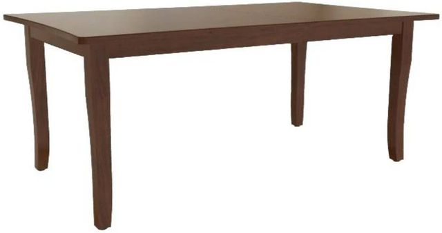 Mavin Customizable 42" x 60" Concave Extendable Dining Table with 12" Leaf-0