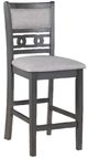 New Classic® Home Furnishings Gia 3-Piece Gray Drop Leaf Counter Height Dining Set-3