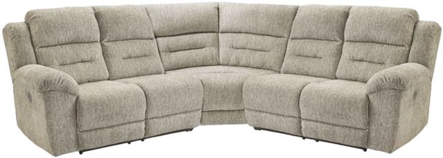 Signature Design by Ashley® Family Den 3-Piece Pewter L-Shape Power Reclining Sectional-0