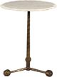 TOV Furniture Orbital White Marble Side Table-1
