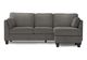 Monarch Specialties Inc. Fjord-15 Grey Sofa Lounger and Reversible Chaise-0