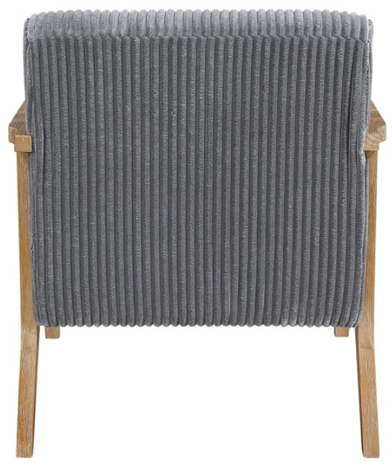 Homelegance® Chevron Gray/Brown Accent Chair-4
