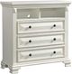Elements International Calloway 4-Piece Antique White Queen Panel Bedroom Set-3
