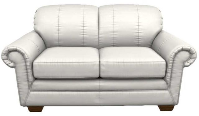 La-Z-Boy® Mackenzie Ivory Leather Loveseat-1