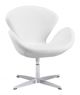 Zuo® Pori White Accent Chair-0