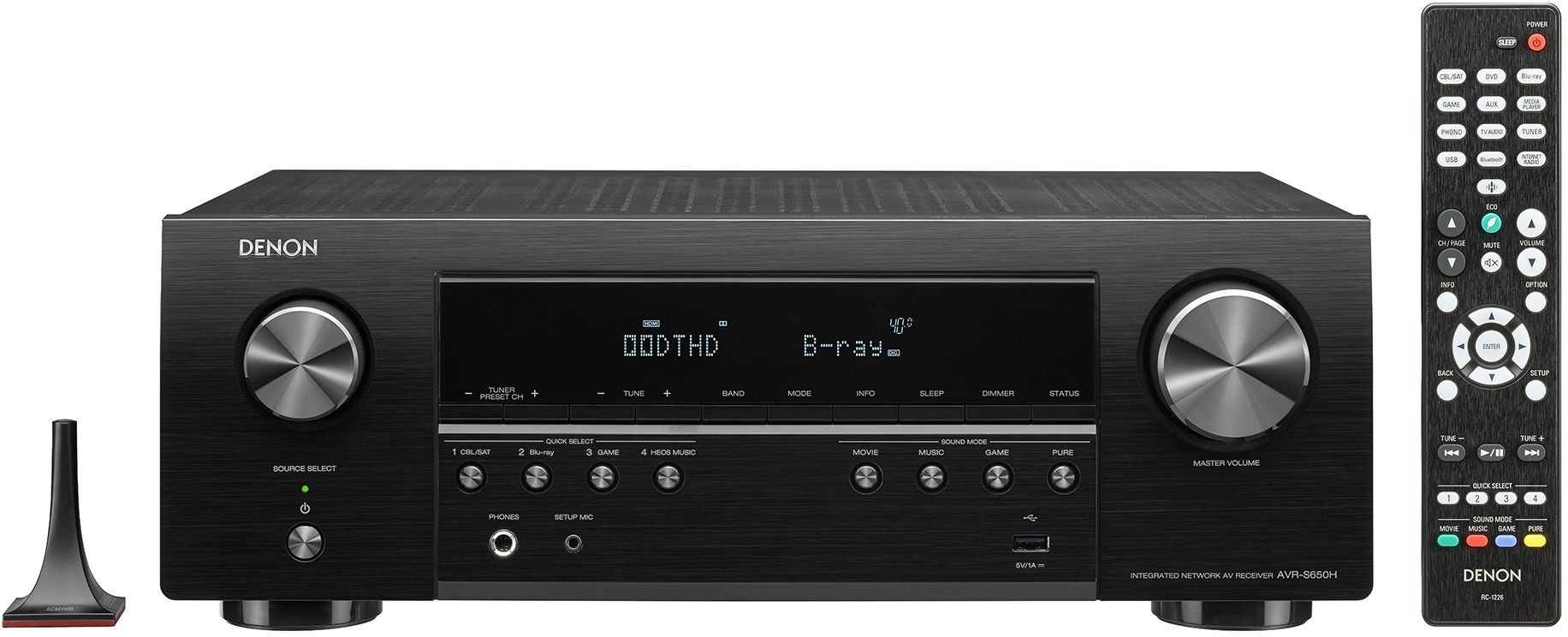 DENON 5.1 AV セット AVR-S650H - 5.2 Ch. 75W 4K AV Receiver with HEOS® Built-in | Denon