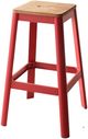 ACME Furniture Jacotte Natural/Red Bar Stool-0