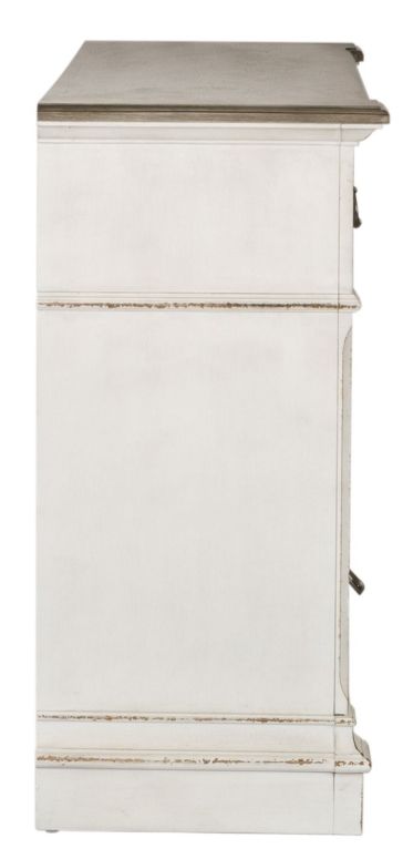 Liberty Furniture Abbey Park Antique White/Weathered Brown Dresser-3