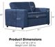 New Classic® Home Furnishings Kylo Blue Cuddle Chair-2