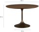 Bassett® Furniture Copenhagen Espresso Dining Table with Bronze Base-2