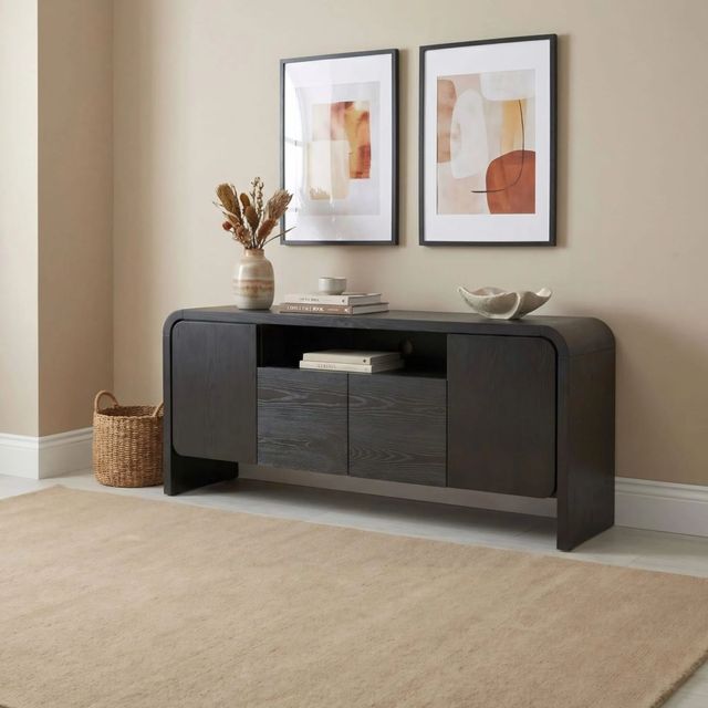Modus Furniture Elora Jet 64" Entertainment Console-1