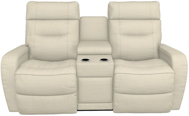 La-Z-Boy® Baron Natural Power Wall Reclining Loveseat with Console and Headrest-1