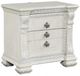 Furniture of America® Promenade Wire Brushed White Nightstand-0