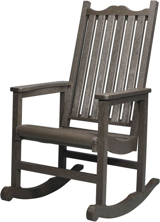 C.R. Plastic Generation Line Chocolate Porch Rocker-1