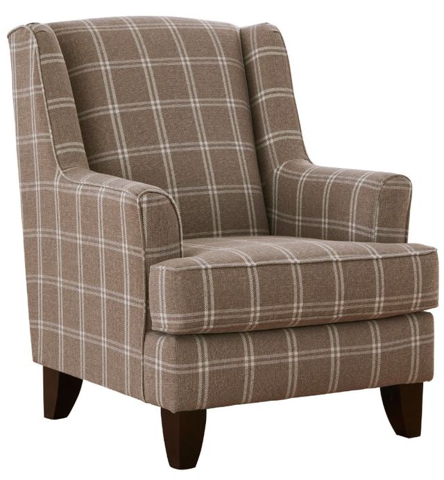Fusion Furniture Crossroads Mineral Walden Mink Brown Accent Chair-0