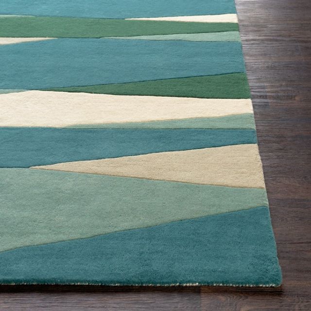 Surya Forum Cream/Seafoam 5'x8' Area Rug-1