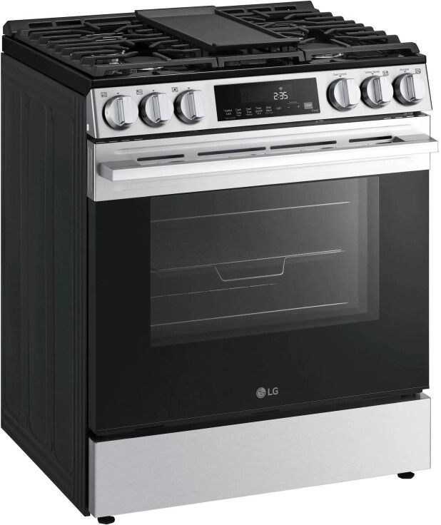 LG 30" PrintProof® Stainless Steel Slide-In Gas Range-2
