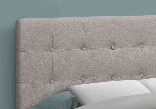 Monarch Specialties Inc. Grey Queen Headboard-2