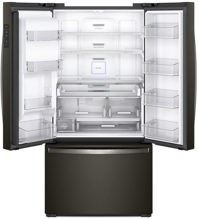 Whirlpool® 36 in. 23.8 Cu. Ft. Black Stainless Steel Counter Depth French Door Refrigerator -2