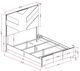 Global Furniture USA Optimus Black/Brown Queen Panel Bed-1