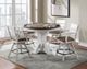 ECI Furniture La Sierra Distressed White/Grayish-Brown Counter Spectator Stool-1