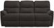 La-Z-Boy® Trouper Leather PowerRecline La-Z-Time® Walnut Power Reclining Sofa-0