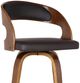 Armen Living Shelly 4-Piece Brown/Walnut Counter Stool Set-5