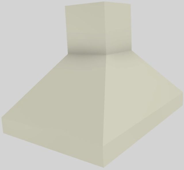 Vent-A-Hood® 42" Biscuit Euro-Style Island Range Hood-3