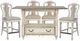 Liberty Furniture Magnolia Manor 5-Piece Antique White/Weathered Bark Gathering Dining Table Set-0