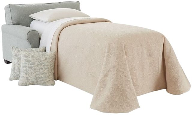 Best® Home Furnishings Customizable Shannon Chair and a Half with Memory Twin Sleeper and Dark Walnut Legs-1