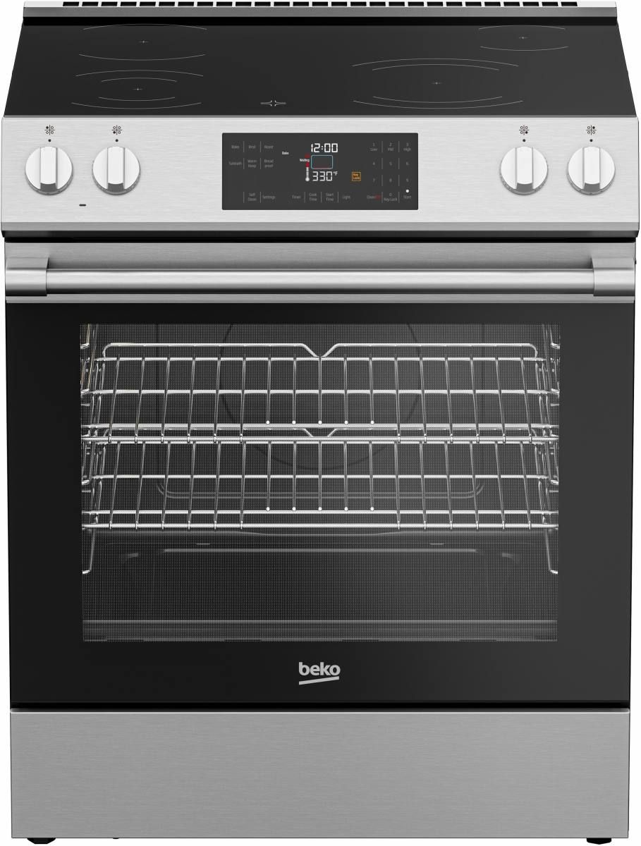 Beko 30" Stainless Steel Slide In Electric Range