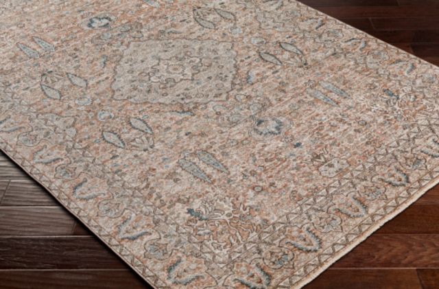 Surya Carlisle Cream/Medium Brown 4'x6' Area Rug-2