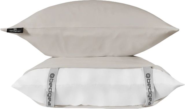 BEDGEAR® Dri-Tec® Performance® 2-Piece Medium Beige Queen Pillow Case Set-2
