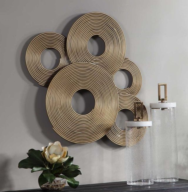 Uttermost® Ahmet Gold Rings Wall Decor-2
