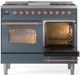 Ilve® Nostalgie II Series 40" Blue Grey Pro Style Dual Fuel Range-3
