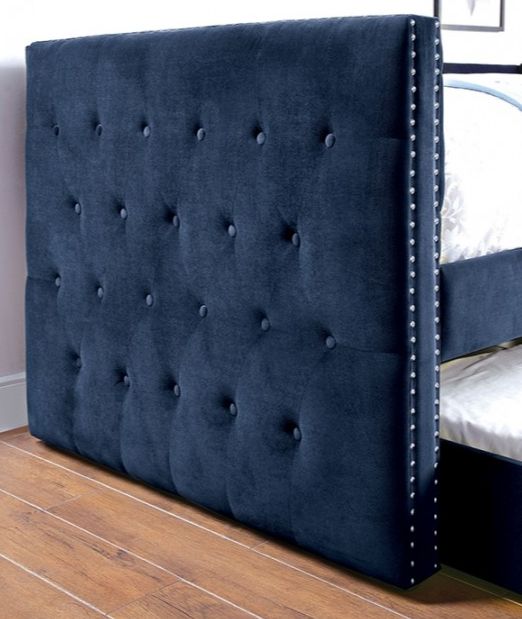Furniture of America® Susanna Navy Daybed with Trundle-3