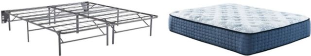 Sierra Sleep® by Ashley® Mt Dana 3-Piece Hybrid Plush and Better than a Boxspring Foundation King Mattress Set-0