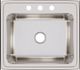 Elkay Lustertone® Classic Lustrous Satin 25" x 22" x 12-1/8" 3-Hole Single Bowl Drop-In Sink-1