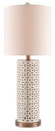 Currey & Company Bellemeade Ivory/Antique Brass Table Lamp-1