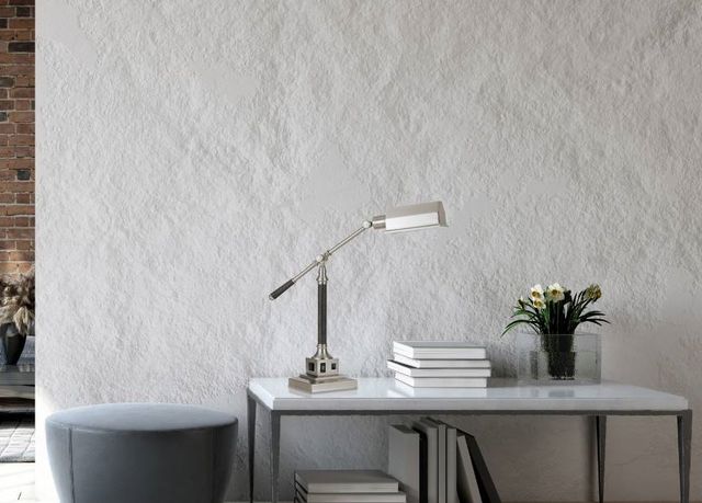 Cal® Lighting & Accessories Angelton Brushed Steel Desk Lamp-1