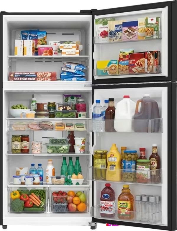 Frigidaire® 30" 21.6 Cu. Ft. Black Freestanding Garage Ready Top Freezer Refrigerator-3