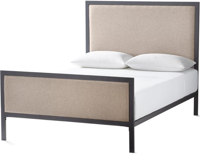 Malouf® Designer Clarke Oat California King Panel Bed-0